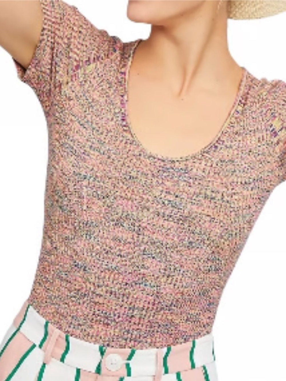 Anthropologie whimsical colorful knit top